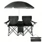 Portable Outdoor 2 - Folding Chair with Removable Black