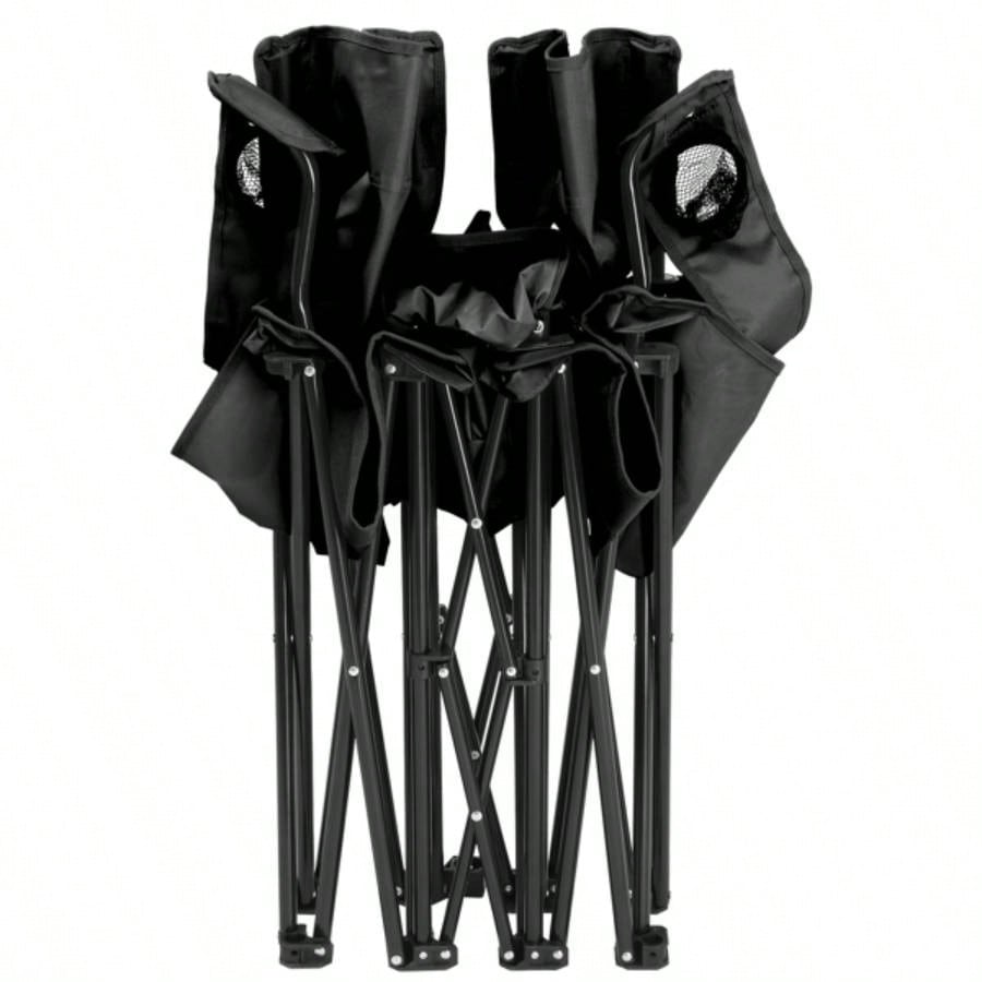 Portable Outdoor 2 - Folding Chair with Removable Black