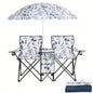 Portable Outdoor 2 - Folding Chair with Removable Coconut Tree