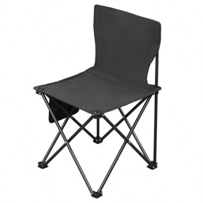4 Pack Folding Camping Chairs with Carrying Bag, Lawn Chairs Camp Chair Beach Chair Portable Folding Camping Chairs Lightweight Foldable Sports Chair, Black