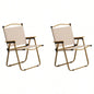 2 Pack Folding Camping Chair, Lightweight Portable Outdoor Beach Chairs Armchairs Backyard Festivals Fishing Picnic Hiking, Khaki