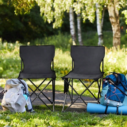 4 Pack Folding Camping Chairs with Carrying Bag, Lawn Chairs Camp Chair Beach Chair Portable Folding Camping Chairs Lightweight Foldable Sports Chair, Black