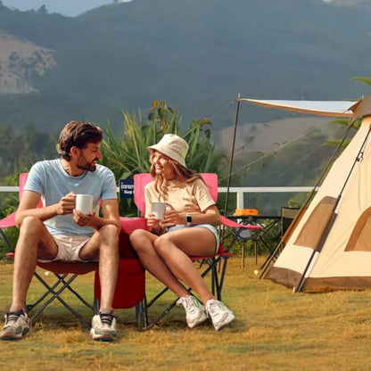 Portable Outdoor 2 - Folding Chair with Removable Red 1