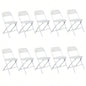 Replace 1099598610pcs Injection Molding Classic Garden Plastic Folding Chair White 1