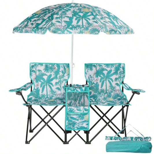Portable Outdoor 2 - Folding Chair with Removable Pineapple 2