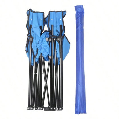 Portable Outdoor 2 - Folding Chair with Removable Blue 2