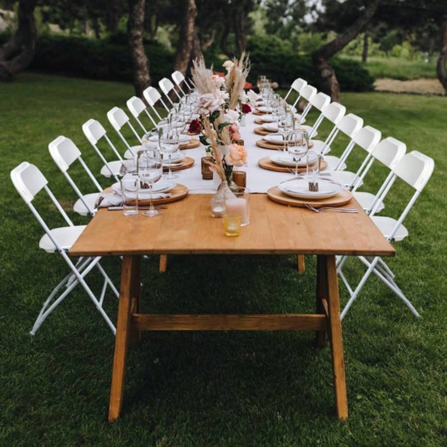 Replace 1099598610pcs Injection Molding Classic Garden Plastic Folding Chair White 1