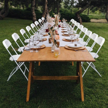 Replace 1099598610pcs Injection Molding Classic Garden Plastic Folding Chair White 1