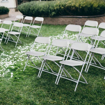Replace 1099598610pcs Injection Molding Classic Garden Plastic Folding Chair White 1