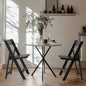 4 Pack Folding Chairs, Resin Chairs with Padded, Comfortable Event Chairs Indoor Outdoor Home Event Party Picnic School Wedding, Black