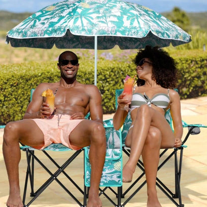 Portable Outdoor 2 - Folding Chair with Removable Pineapple 2
