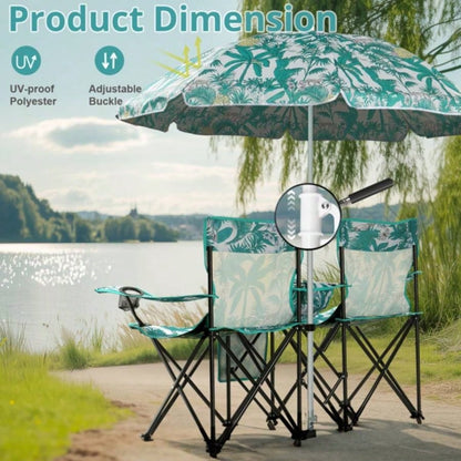 Portable Outdoor 2 - Folding Chair with Removable Pineapple 2
