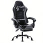 Gaming Chair, Computer Chair with Wheels, Adjustable Height Pu Leather Gamer Chair Office Desk Chair, Ergonomic Video Game Chair Adults