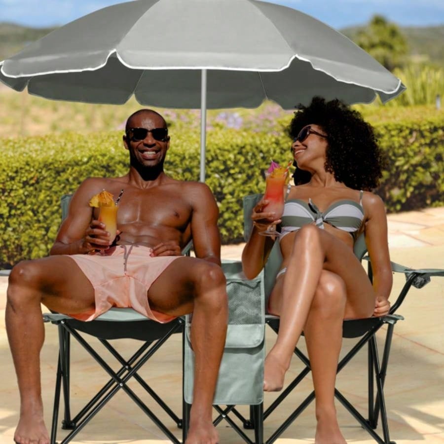 Portable Outdoor 2 - Folding Chair with Removable