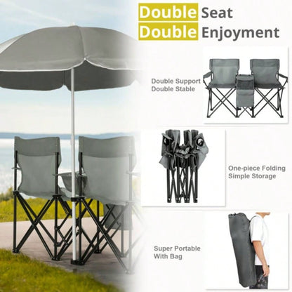 Portable Outdoor 2 - Folding Chair with Removable