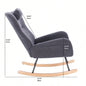 Teddy Upholstered Nursery Rocking Chair Living Room BedroomDARK Teddy
