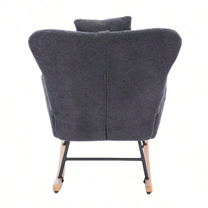 Teddy Upholstered Nursery Rocking Chair Living Room BedroomDARK Teddy