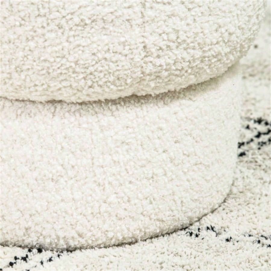 Round Ottoman, Upholstered Foot Stool