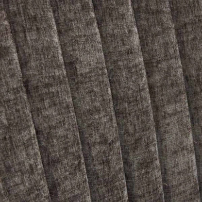 Rayon Cloth Flocking Chenille Dining Chairs Channel Kitchen Dinner Chair Comfy Fabric Upholstered Accent Chair Dining Room with Silver Brushed Stainless Steel, Set of 2 Gray SW1747GY