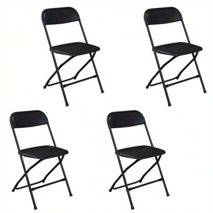Replace 85420514pcs Injection Molding Classic Garden Plastic Folding Chair Black