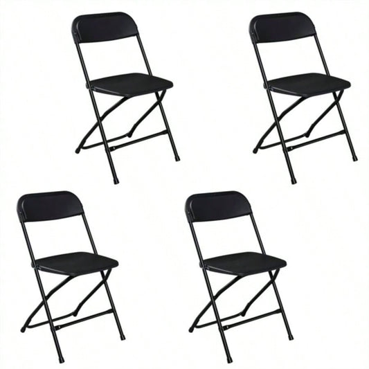 Replace 85420514pcs Injection Molding Classic Garden Plastic Folding Chair Black