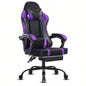Gaming Chair, Computer Chair with Wheels, Adjustable Height Pu Leather Gamer Chair Office Desk Chair, Ergonomic Video Game Chair Adults