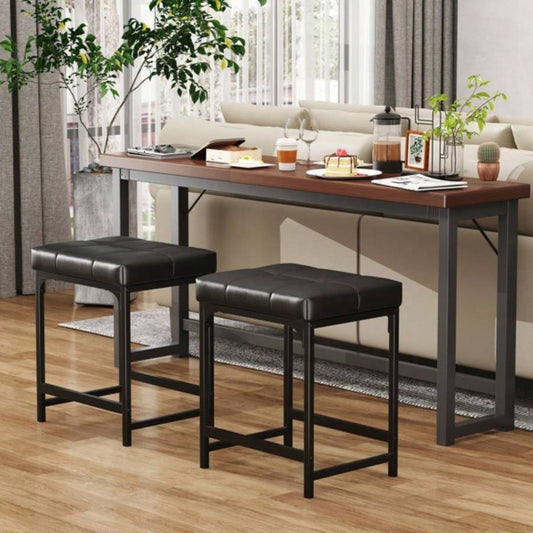 2 Pack Vanity Stool Chair, Makeup Stool, Faux Leather Vanity Stool, Modern Foot Stool Vanity Makeup, Living Room, Bedroom and Entryway, BarstoolsNot shipped on weekends, banned