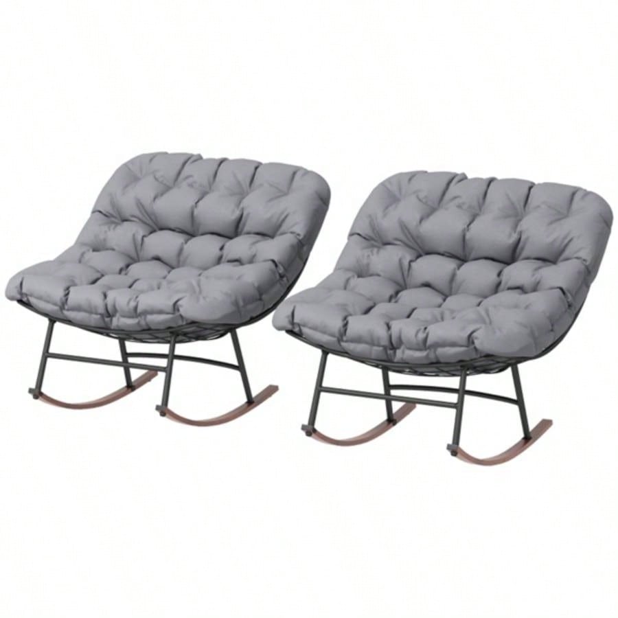 2PCS Rocking Chair Prohibited by