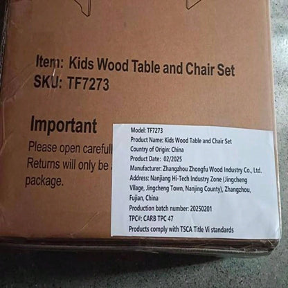 Kids Montessori Weaning Table and Chair Set, Wooden Toddler Table and Chair Set Kids Activity Table Step Stools with Blackboard 3 Heights Adjustable, 1 - 3 Age Kids Funiture Eating Drawing Reading