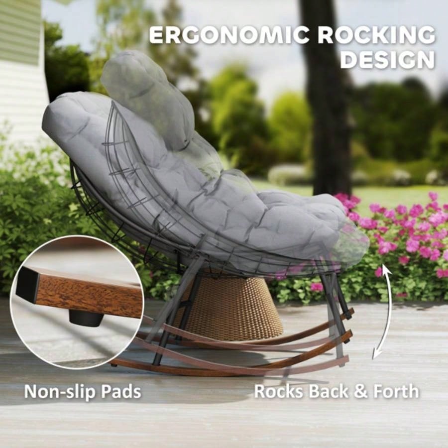 2PCS Rocking Chair Prohibited by