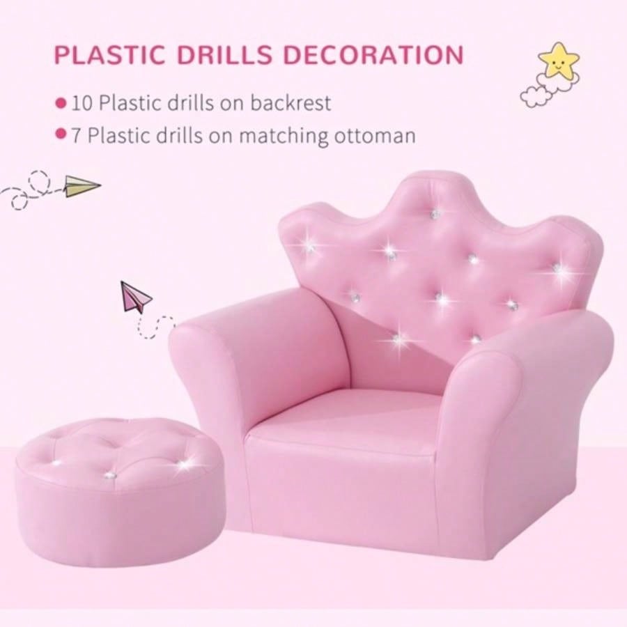 Kids Sofa Set with Footstool - AS Prohibited by