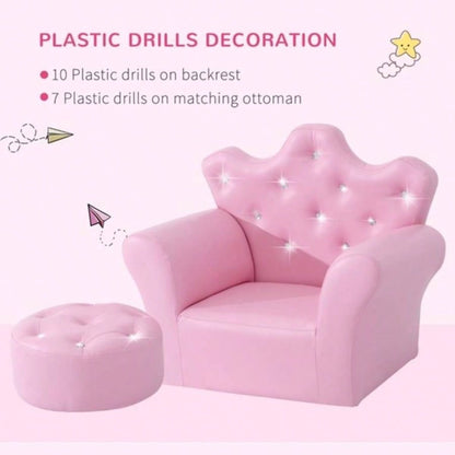 Kids Sofa Set with Footstool - AS Prohibited by