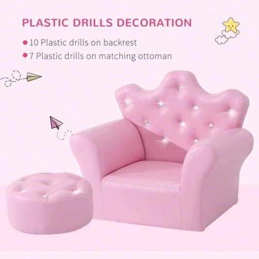 Kids Sofa Set with Footstool - AS Prohibited by
