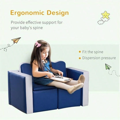 Kids 2 - in - 1 Sofa Sets - Blue Prohibited by