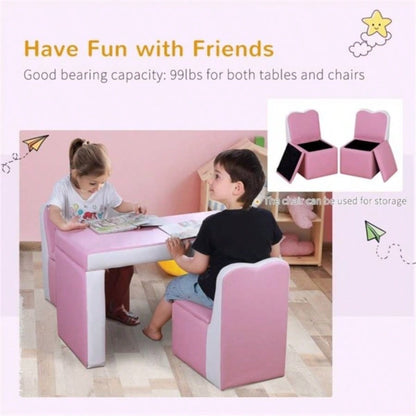 Kids 2 - in - 1 Sofa Sets - Pink Prohibited by