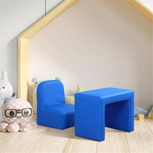2 - in - 1 Multifunctional Kids Sofa - Blue Prohibited by