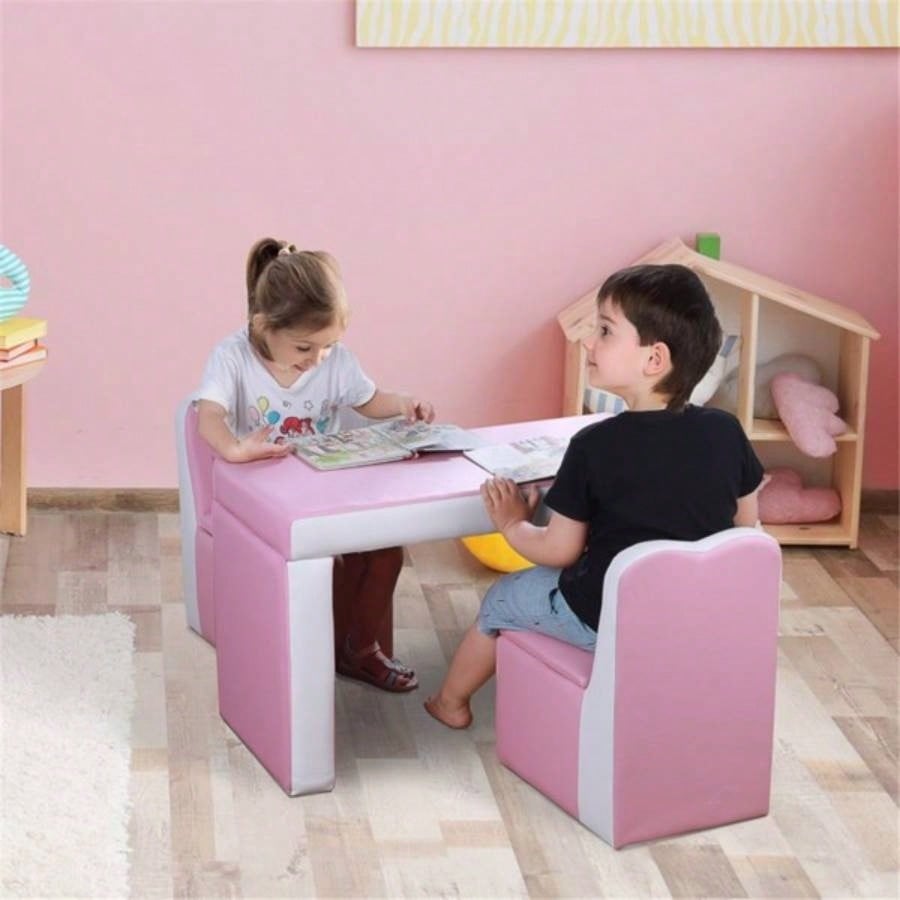 Kids 2 - in - 1 Sofa Sets - Pink Prohibited by