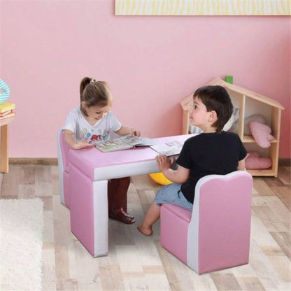 Kids 2 - in - 1 Sofa Sets - Pink Prohibited by