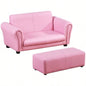 Kids Sofa Set with Footstool - Pink Prohibited by