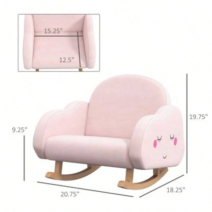 Kids Rocker Armchair - Pink Prohibited by