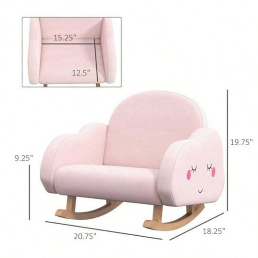 Kids Rocker Armchair - Pink Prohibited by