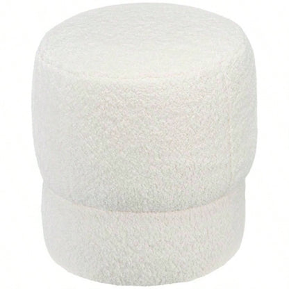 Round Ottoman, Upholstered Foot Stool