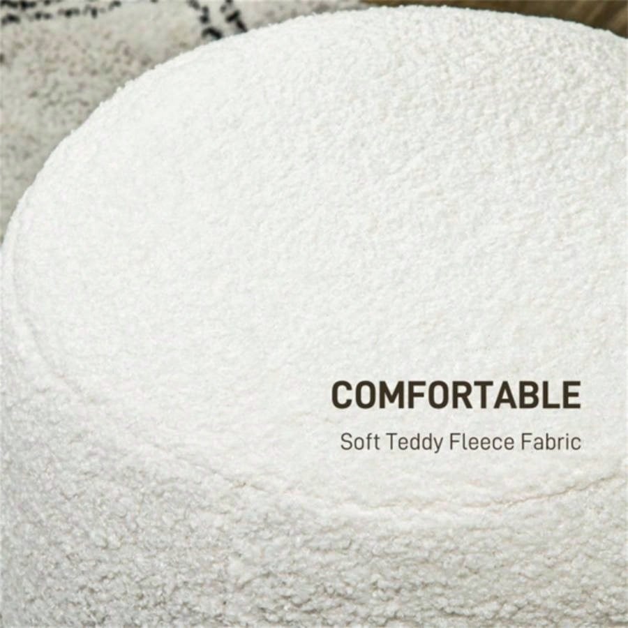 Round Ottoman, Upholstered Foot Stool