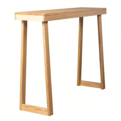 43.3 Inch Solid Wood Console Table Entryway, Sofa Table Narrow Entryway Table Hallway, Behind Couch, Living Room, Foyer, Wood Color