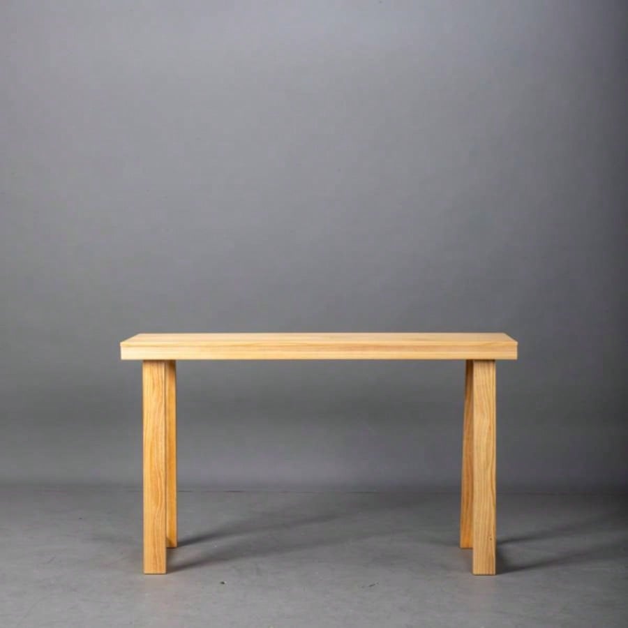 35.8 Inch Solid Wood Console Table Entryway, Sofa Table Narrow Entryway Table Hallway, Behind Couch, Living Room, Foyer, Wood Color
