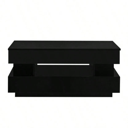 Lift - Top Coffee Table with 2 Drawers, Modern Coffee Table with Adequate Hidden Compartment, Multi - Functional Lift - Top Coffee Table with High - Gloss Living Room