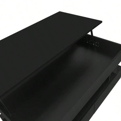 Lift - Top Coffee Table with 2 Drawers, Modern Coffee Table with Adequate Hidden Compartment, Multi - Functional Lift - Top Coffee Table with High - Gloss Living Room