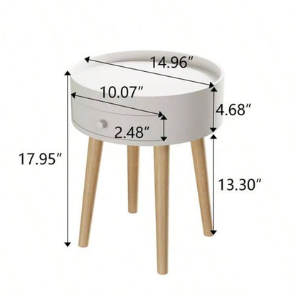 18H Storage Drawer Bedside Table Bedside Table Sofa Side Coffee Table Furniture Living Room