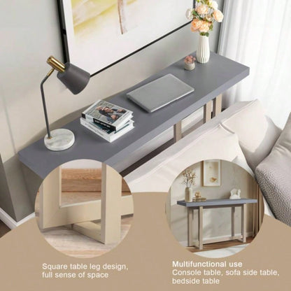 Modern Wood Entryway Console Table Sofa Table, Long Entryway Table Hallway Living Room Foyer Corridor Bedroom,