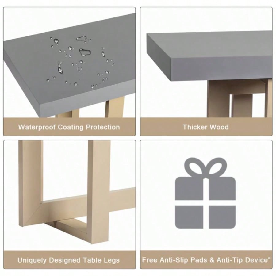 Modern Wood Entryway Console Table Sofa Table, Long Entryway Table Hallway Living Room Foyer Corridor Bedroom,